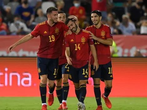 España se recuperó en las Eliminatorias con una goleada a Georgia