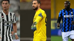 Cristiano Ronaldo, Gianluigi Donnarumma, Romelu Lukaku