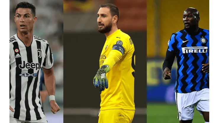 Cristiano Ronaldo, Gianluigi Donnarumma, Romelu Lukaku