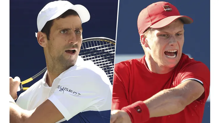 Novak Djokovic vs. Jenson Brooksby. (Fotos: Getty Images).