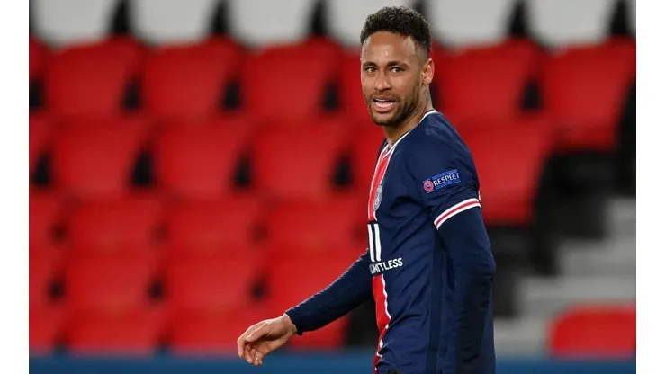 Neymar durante un encuentro con PSG.