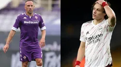 Franck Ribéry y David Luiz.