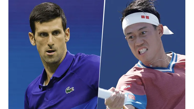 Novak Djokovic vs. Kei Nishikori por el US Open (Foto: Getty Images).