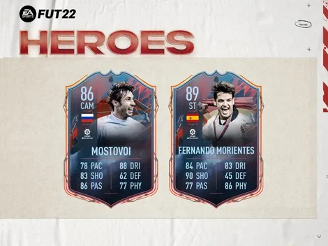 FIFA 22: EA Sports revela los ratings de algunas cartas FUT Héroes