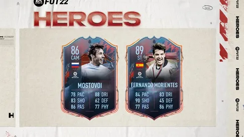 FIFA 22: EA Sports revela los ratings de algunas cartas FUT Héroes