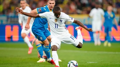 Acción de juego entre Ucrania y Francia.