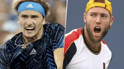 Alexander Zverev vs. Jack Sock por el US Open (Foto: Getty Images).