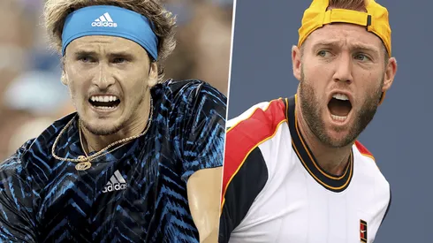 Alexander Zverev vs. Jack Sock por el US Open (Foto: Getty Images).