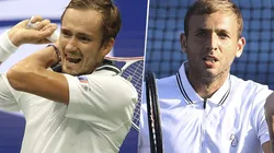 Daniil Medvedev vs. Daniel Evans por el US Open (Foto: Getty Images).
