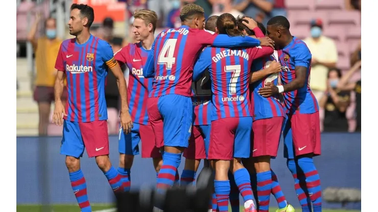 Jugadores del Barcelona.