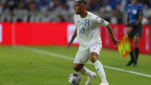 Alexander López marcó el gol de Honduras en el primer tiempo.