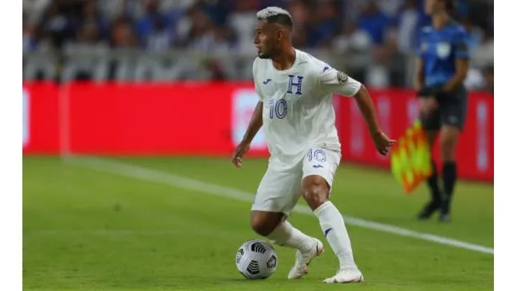 Alexander López marcó el gol de Honduras en el primer tiempo.