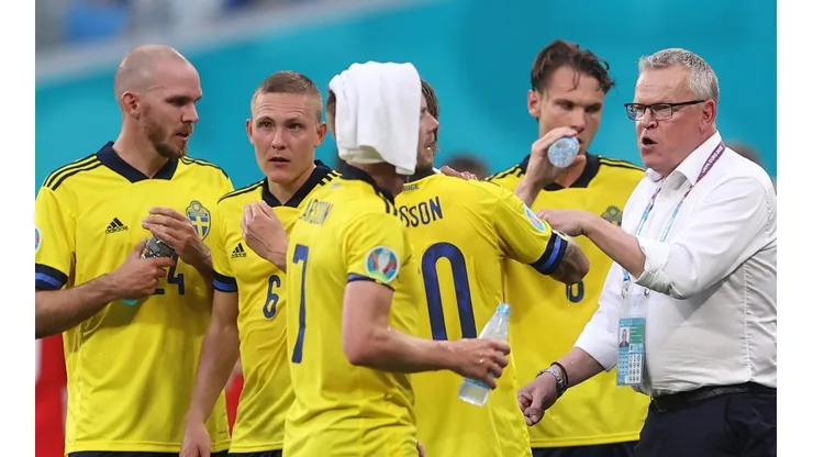 Jugadores de Suecia en la Eurocopa.
