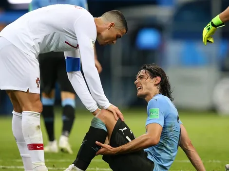 Un noble gesto: las palabras de Cristiano a Cavani por el cambio de la '7'