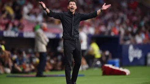 Diego Simeone, entrenador del Atlético de Madrid.