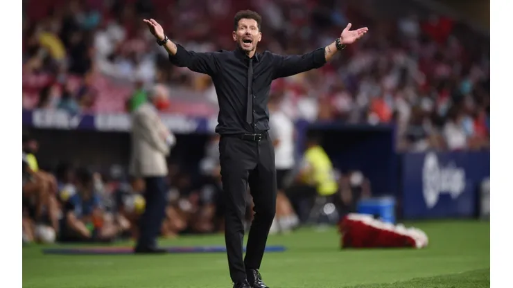 Diego Simeone, entrenador del Atlético de Madrid.