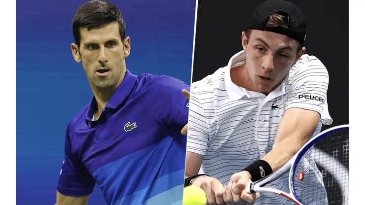 Novak Djokovic vs. Tallon Griekspoor por el US Open (Foto: Getty Images).