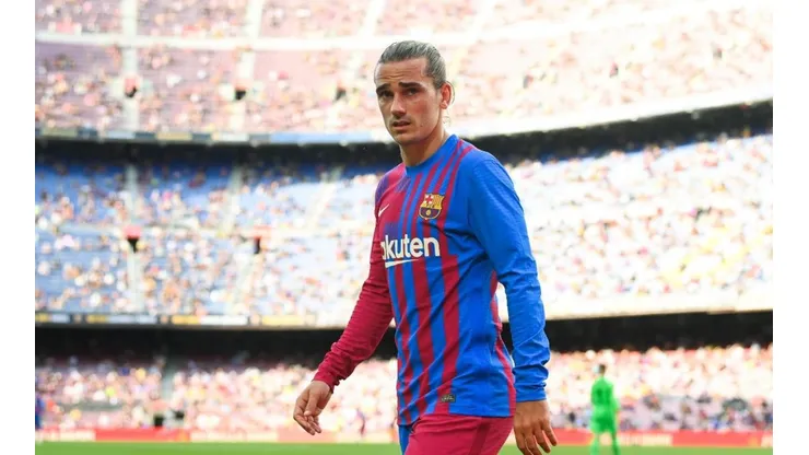 Antoine Griezmann en un encuentro con Barcelona.