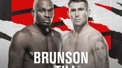 Derek Brunson vs. Darren Till, la cita estelar del UFC Fight Night del sábado 4 de septiembre (Foto: Página oficial de UFC).