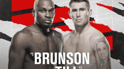 Derek Brunson vs. Darren Till, la cita estelar del UFC Fight Night del sábado 4 de septiembre (Foto: Página oficial de UFC).
