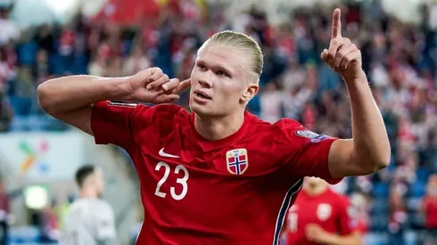 Erling Haaland fue la figura del empate entre Noruega y Países Bajos.