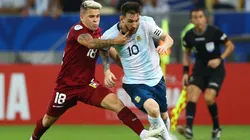 Yeferson Soteldo y Lionel Messi