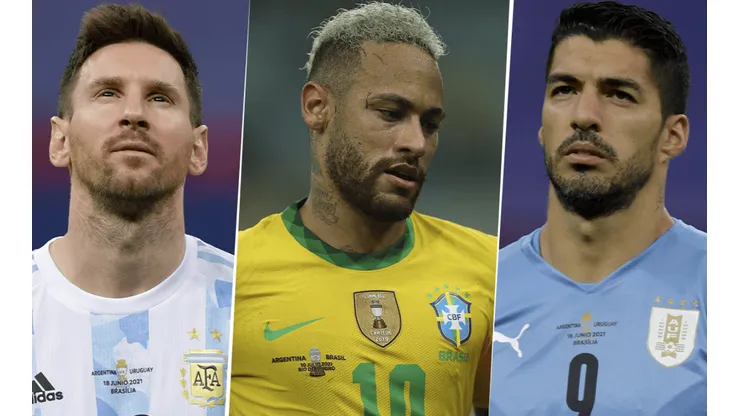 Lionel Messi (Argentina), Neymar (Brasil) y Luis Suárez (Uruguay) son algunas de las figuras de las Eliminatorias Conmebol. (Fotos: Getty).