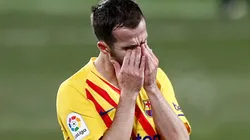 Miralem Pjanic en un encuentro con Barcelona.