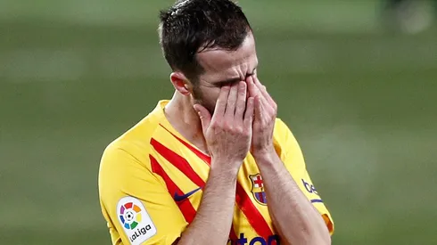 Miralem Pjanic en un encuentro con Barcelona.