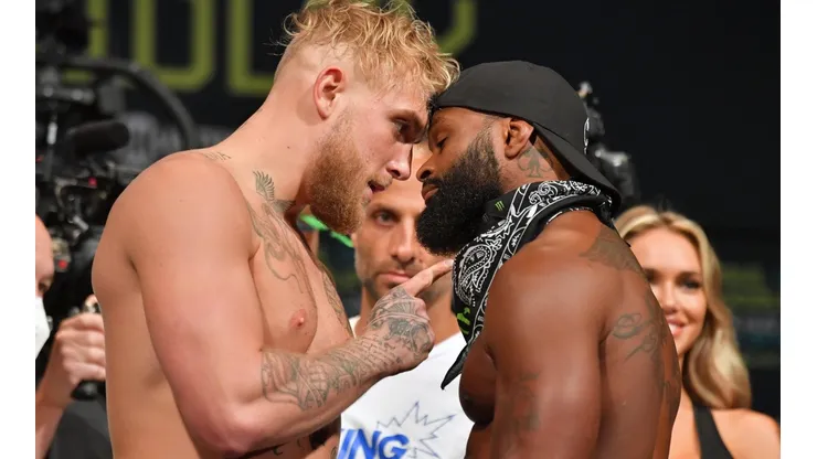 Jake Paul vs. Tyron Woodley. (Foto: Getty Images).