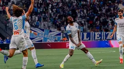 Festejo de gol de Marsella.