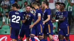 Festejo de gol de Real Madrid sobre Betis.