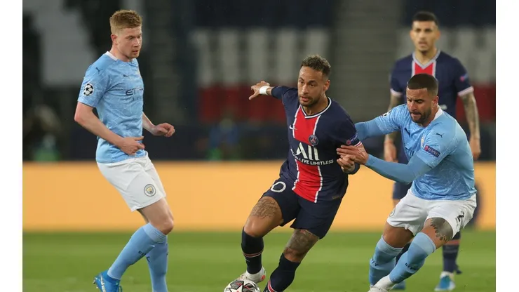 Manchester City vs. PSG en la Champions League.