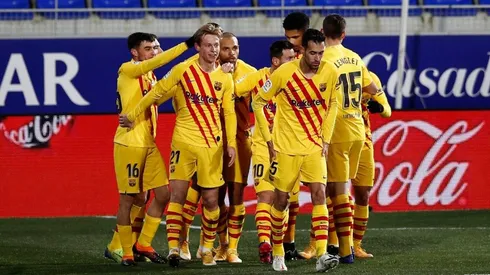 Jugadores del Barcelona.