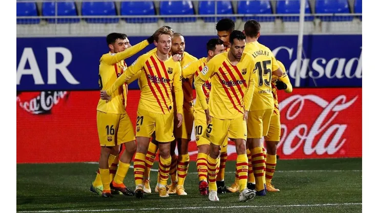 Jugadores del Barcelona.