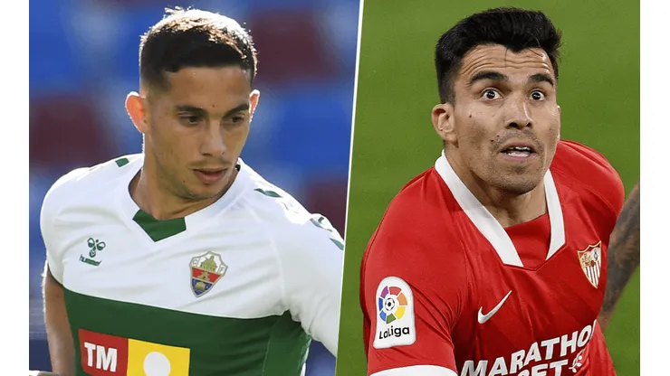 Elche vs. Sevilla por La Liga. (Fotos: Getty Images).