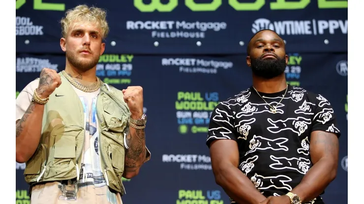 Jake Paul y Tyron Woodley, la pelea que tendrá lugar entre el youtuber y el hombre de las artes marciales (Foto: Getty Images).