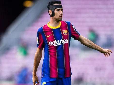 Busquets y su mayor acto de capitán