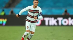 Cristiano Ronaldo en acción con Portugal.