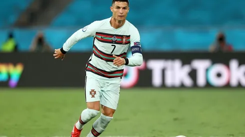 Cristiano Ronaldo en acción con Portugal.
