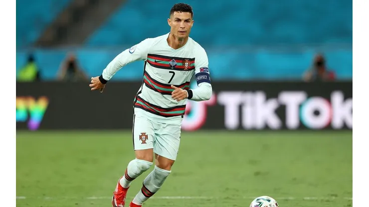 Cristiano Ronaldo en acción con Portugal.