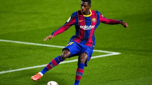 Ousmane Dembelé en un encuentro en Barcelona.