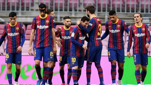 Jugadores del Barcelona.