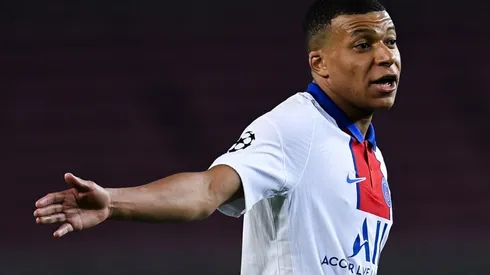Kylian Mbappé en un encuentro con PSG.
