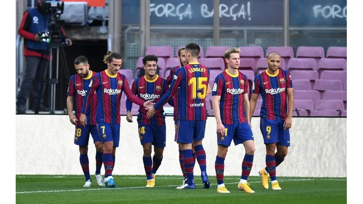 Jugadores del Barcelona.
