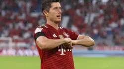 Robert Lewandowski en un encuentro con Bayern Munich.