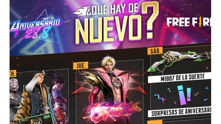 La nueva agenda semanal de Free Fire revela descuento para el Pase Elite