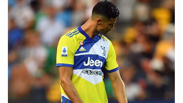 Cristiano Ronaldo en acción de juego con Juventus.