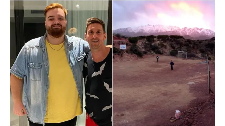 Estadio Lionel Messi en el medio de las montañas mendocinas, que emocionó a Ibai Llanos.
