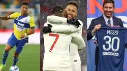 Cristiano Ronaldo, Neymar, Kylian Mbappé y Lionel Messi.